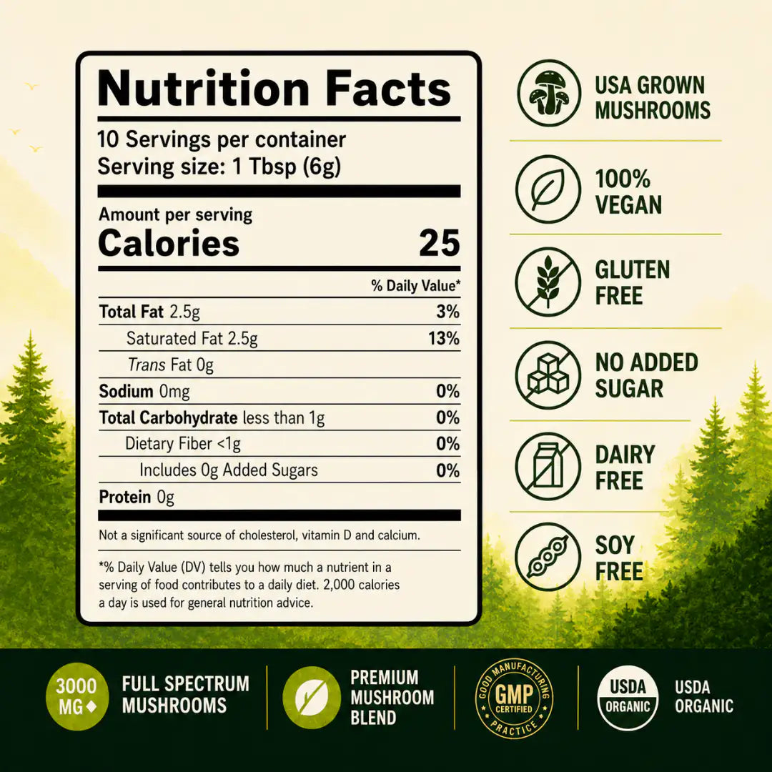 Mushroom Matcha Tea 10 Servings