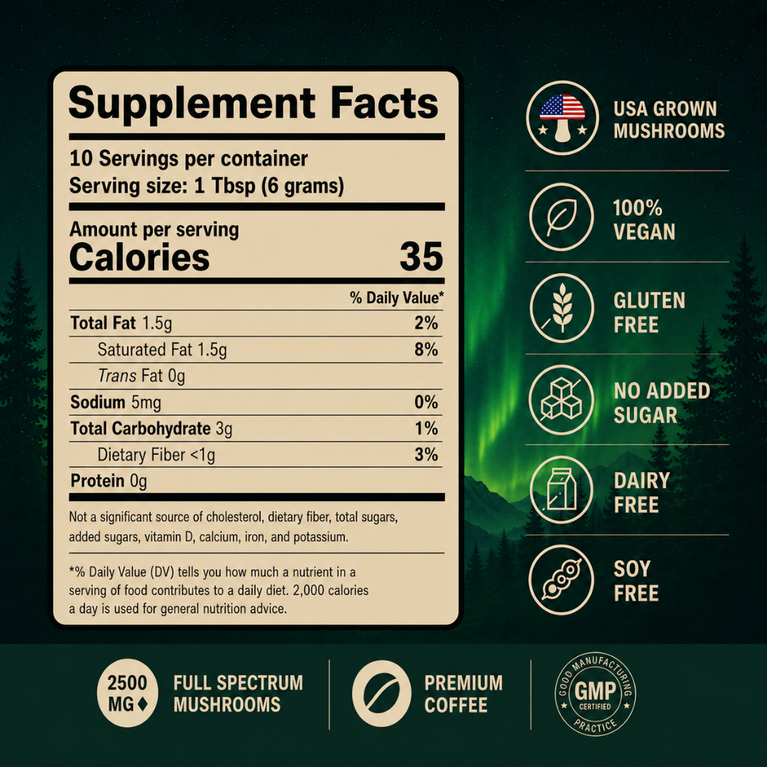 Mushroom Coffee Nootropic 10 Servings