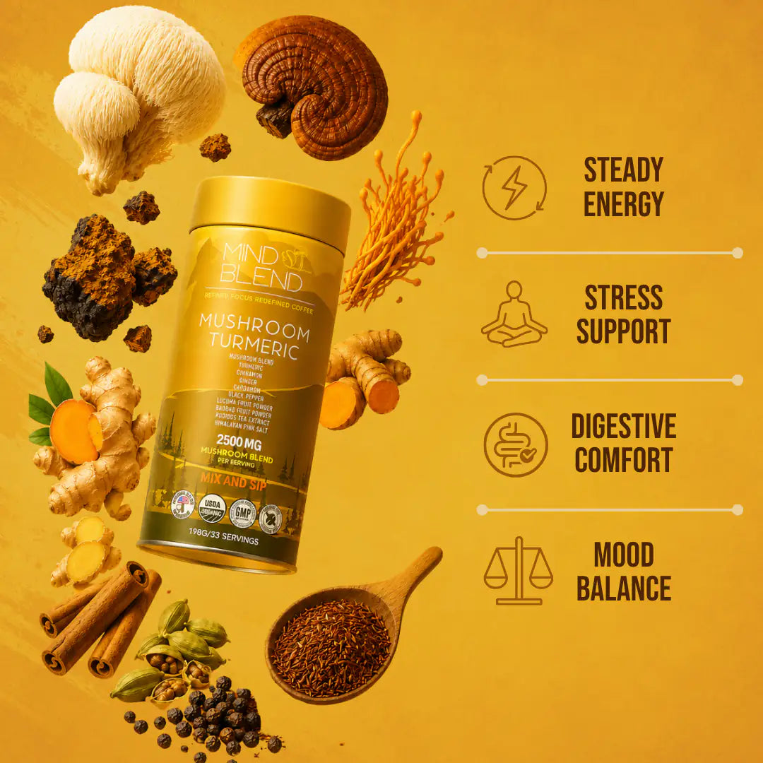 Mushroom Turmeric 33 Servings