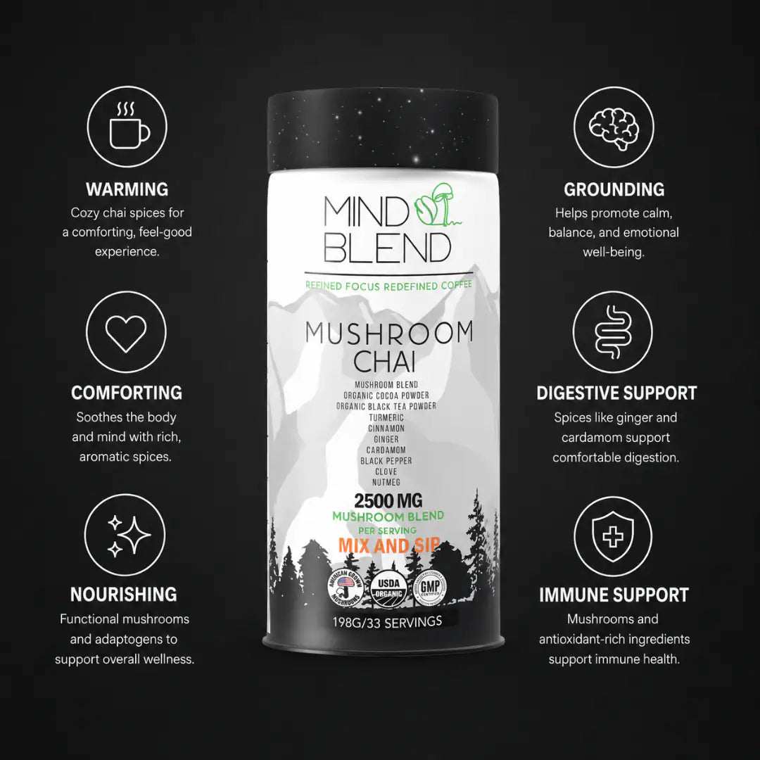 Mushroom Chai Tea 33 Servings