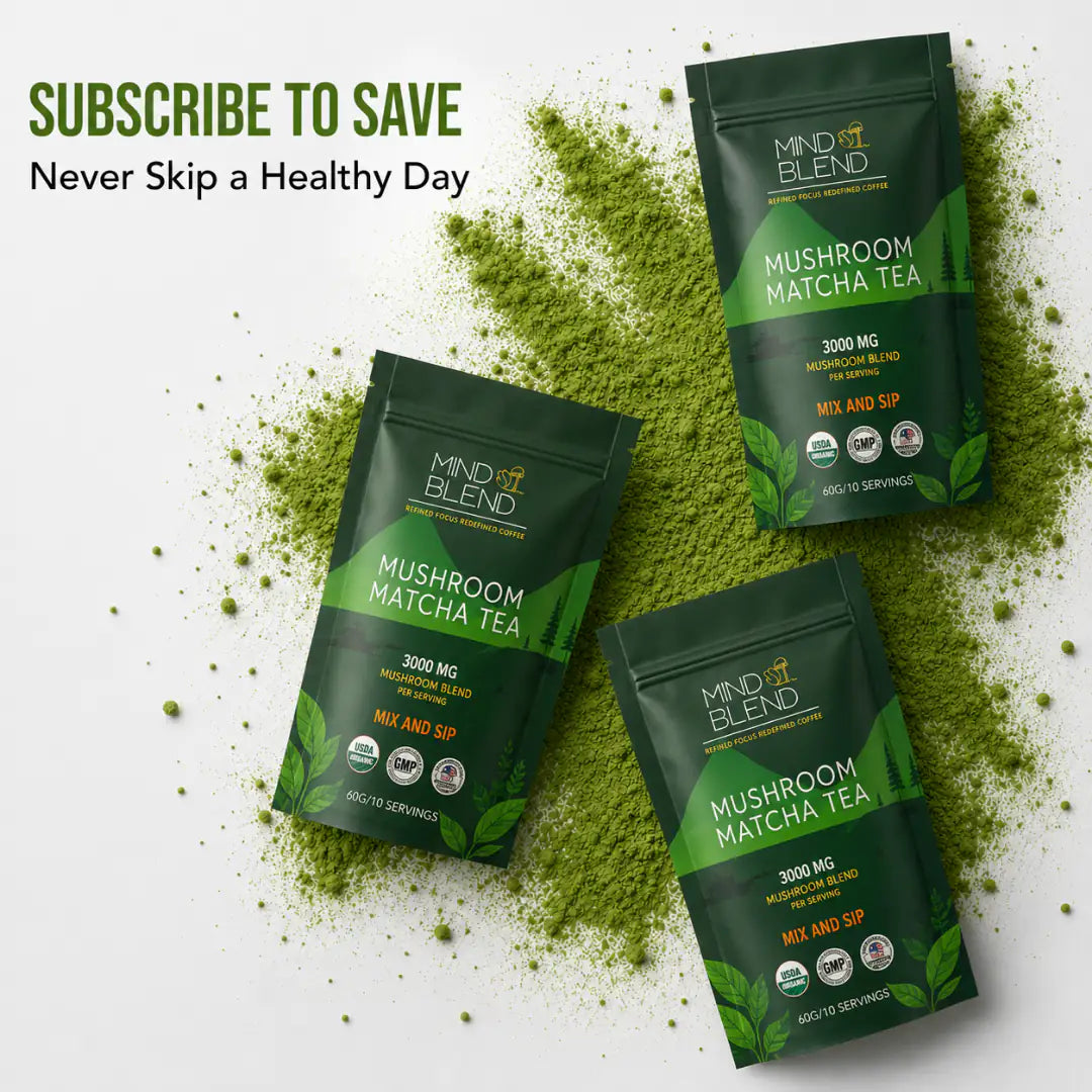 Mushroom Matcha Tea 10 Servings
